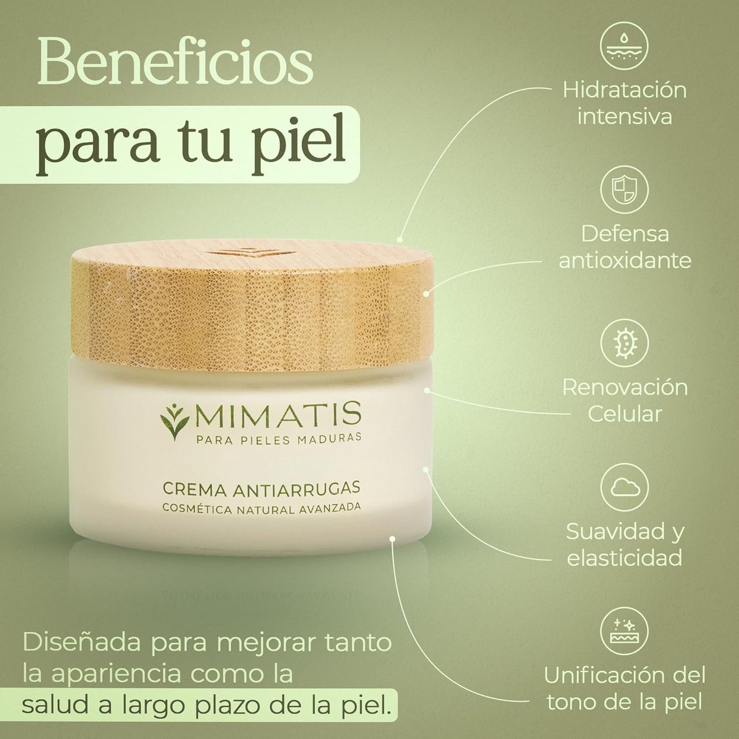 Crema Antiarrugas Mujer Natural Dia y Noche - Hidratante Facial Antiedad y Reafirmante para Cara - con Vitamina C Niacinamida Aloe Vera Acido Hialuronico Bakuchiol - Antimanchas para 40 50 y 60 años